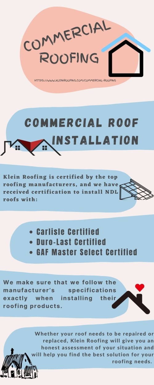 Visit at: https://www.kleinroofing.com/commercial-roofing