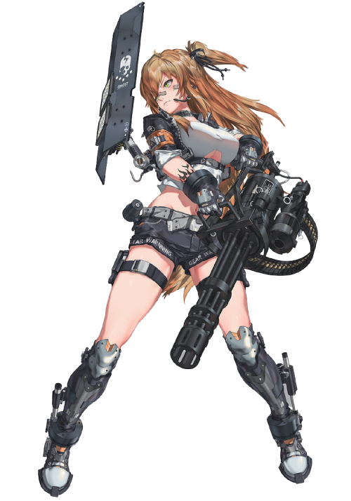 HD wallpaper miv4t anime girls anime weapon machine gun futuristic copy
