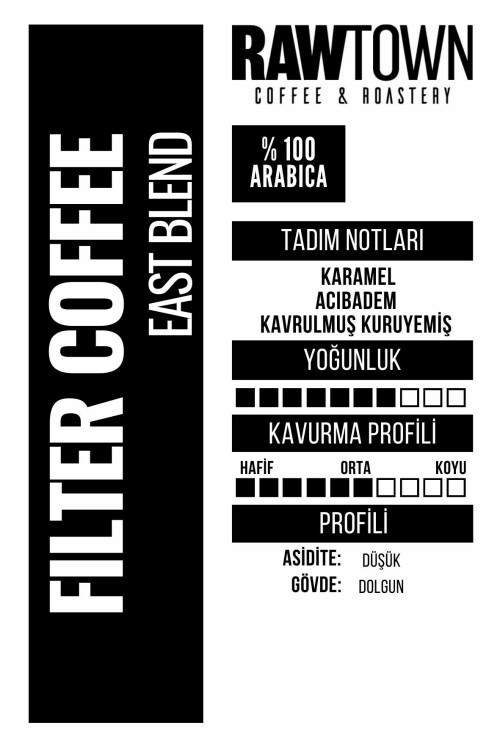 FILTER COFFEE EAST BLEND Tadım Notları