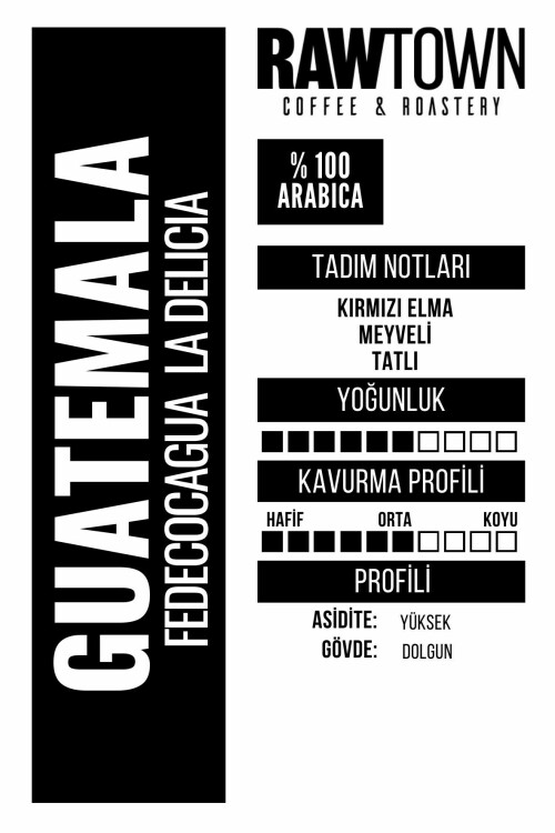 GUATEMALA FEDECOCAGUA LA DELICIA Tadım Notları