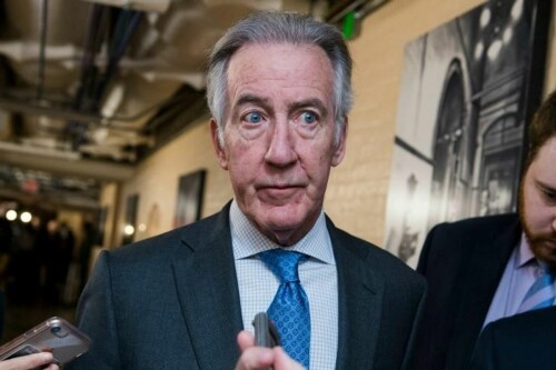 rep richard neal d mass chairman of the house ways and means committee leaves a meeting of the house