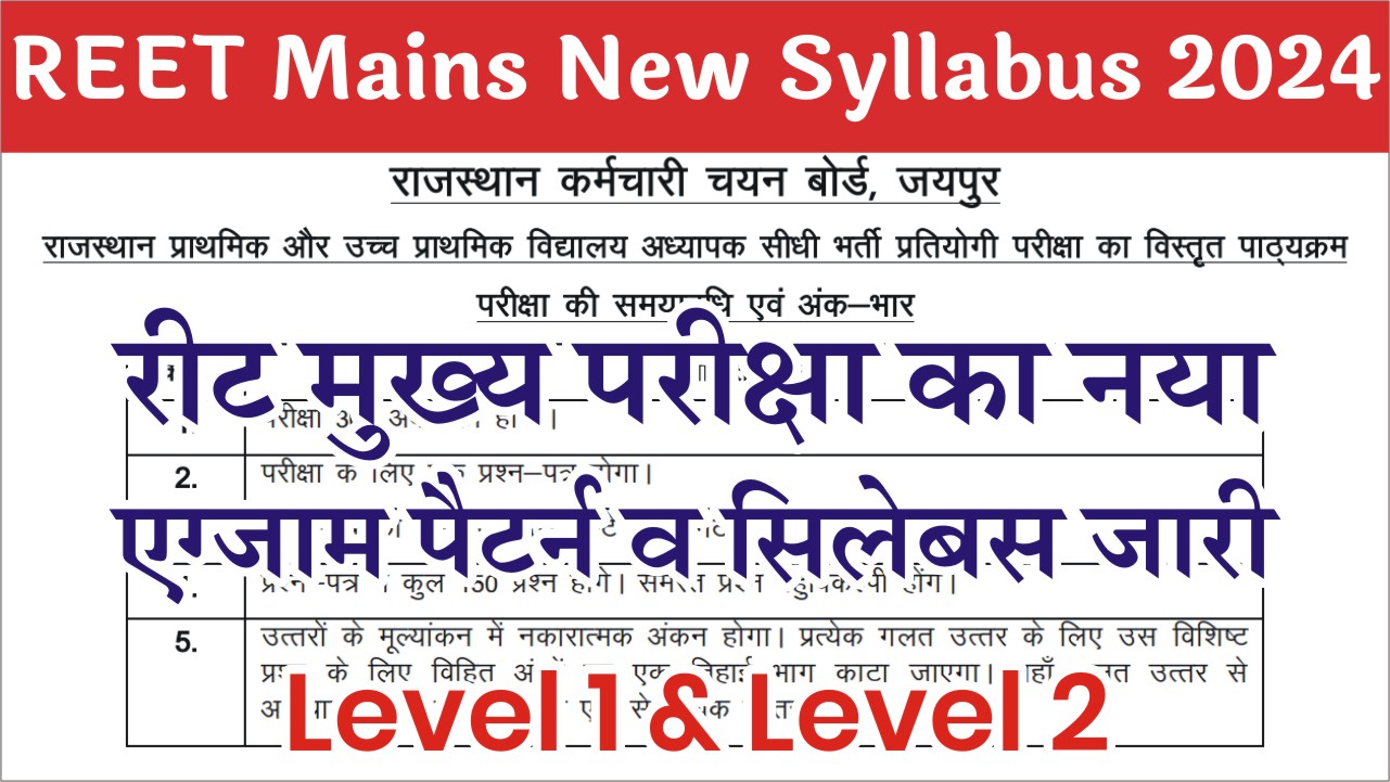 Reet Mains New Syllabus 2024 Free Imghost Reet Mains New Syllabus 2024 Free Imghost