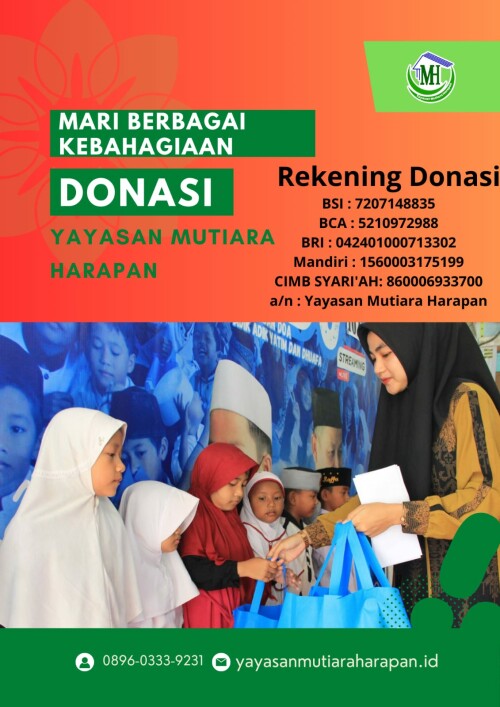 Sekretariat 
Bekasi Timur Regency Blok H1/ 08,
RT 001/ RW 0016,
Kel. Cimuning, Kec. Mustika Jaya,
Kota Bekasi

(Sebelah Klinik Al Muslimun)

Follow us:
Mutiara Harapan
https://www.facebook.com/mutiara.harapan.2016 

@harapan_mutiara
https://instagram.com/harapan_mutiara?igshid=m6fx785as8pe

Mutiara Harapan Official 
https://www.youtube.com/channel/UCSjk0PtLrbT5K5U97rC943g

Maps:
https://goo.gl/maps/sLU8358FMVdVYyDdA


Rekening Bantuan Yayasan Mutiara Harapan ??
BSI : 7207148835
BCA : 5210972988
BRI : 042401000713302
Mandiri : 1560003175199
CIMB SYARI'AH: 860006933700
a/n : Yayasan Mutiara Harapan