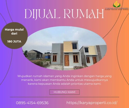 [10.21, 7/8/2024] +62 838-7549-1651: "Langsung ORDER KLIK WA http://wa.me/62895415469536

Rumah CLUSTER100 juta-an saja

Rumah murah Rp 155 Juta MENTAS GEMILANG RESIDENCEAkad : - Tanpa Bi check - Tanpa Batas Usia- Tanpa Bunga : Dicari yang serius!

Rumah type 30/60.1 kamar mandi, 2 kamar tidur, 1 dapur, -Air bersih - Dekat stasiun - Lokasi strategis - Jalan COR.

Booking hanya 2 juta!ðŸ¤©

Langsung saja wa sebelum kehabisan.....!

WA : 62895415469536

Atau Klik Linkhttps ://wa.me /62895415469536
[10.21, 7/8/2024] +62 838-7549-1651: #rumahmurahbekasi
#rumahminimalisnyaman
#rumahidamankeluarga
#rumahbagusdijual
#rumahdijualmurah