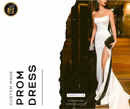 Custom made prom Dress designed by our fashion designers Azbridal