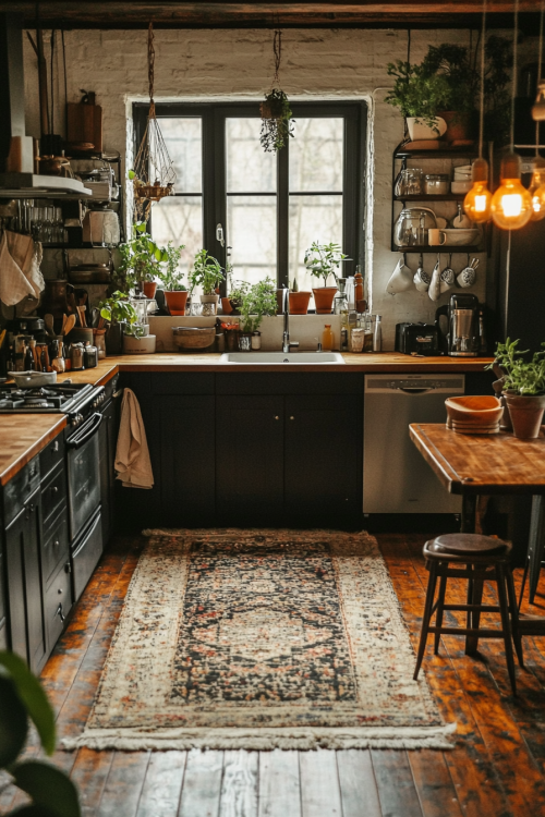 carlooo5441_A_rustic_farmhouse_kitchen_with_black_cabinets_wo_35e95214-0f13-45ad-8311-0e4ee00e285c_3.png