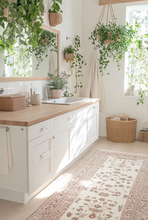 carlooo5441_A_boho_bathroom_with_white_cabinets_wood_countert_621f2ae7-517e-431a-b3cf-674349acbac6_2.png