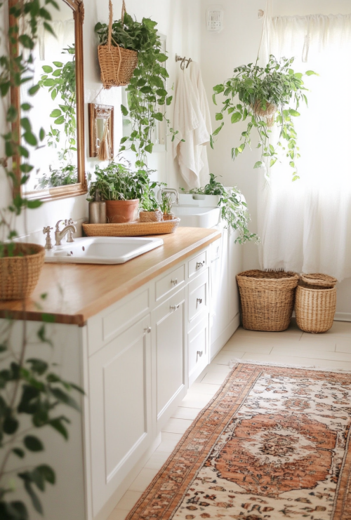carlooo5441_A_boho_bathroom_with_white_cabinets_wood_countert_de3ed6e8-953e-469d-87a6-edec3b229104_3.png