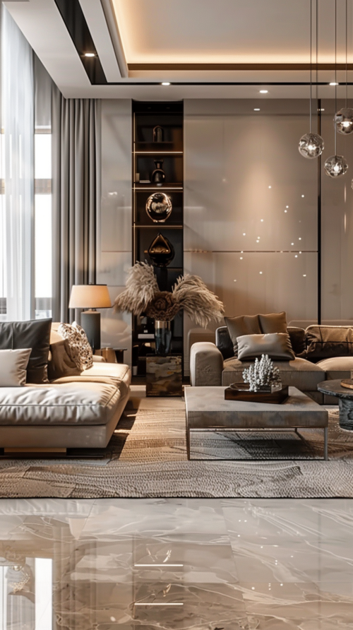 Contemporary Living Room 2077