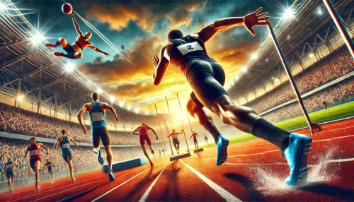 DALLE-2025-02-19-15.13.26---A-high-energy-digital-painting-of-a-track-and-field-competition-featuring-a-dramatic-moment-in-a-100m-sprint-race.-The-athletes-dressed-in-colorful.png