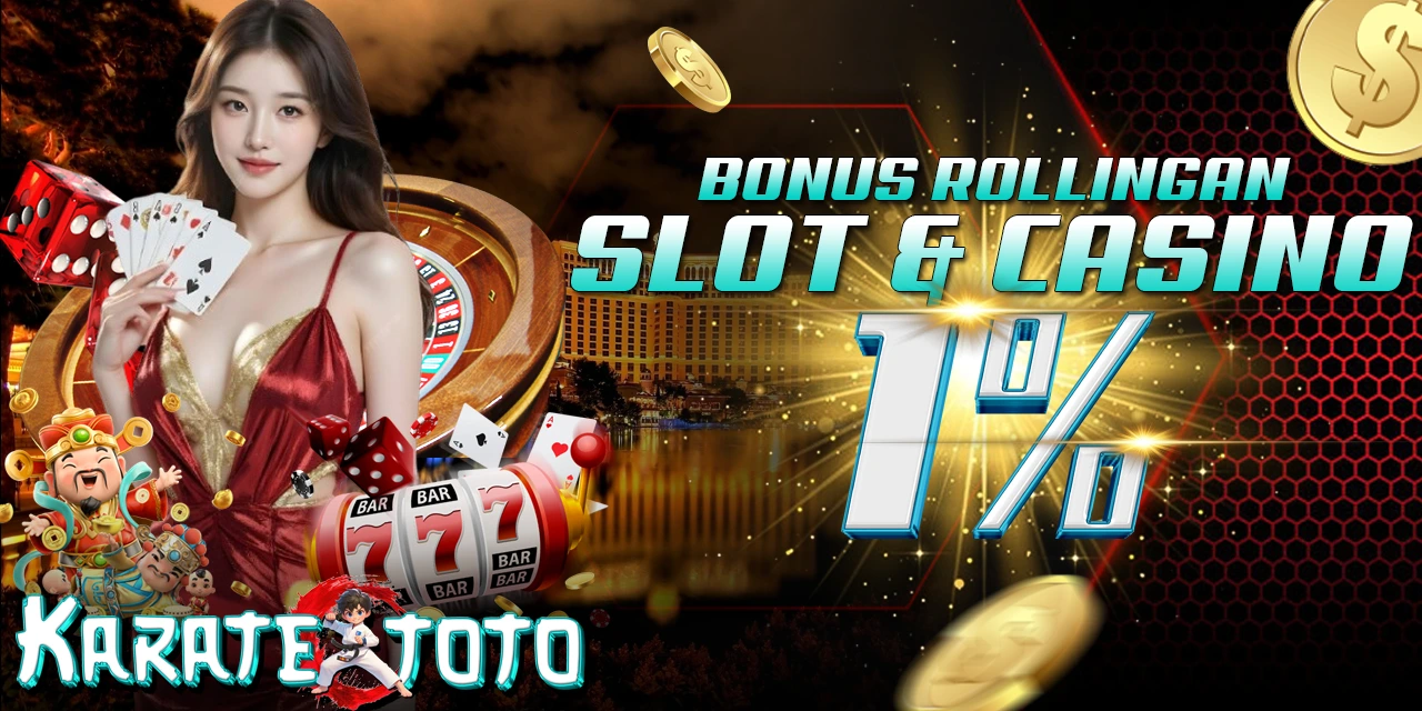 BONUS ROLLINGAN SLOT & CASINO 1%