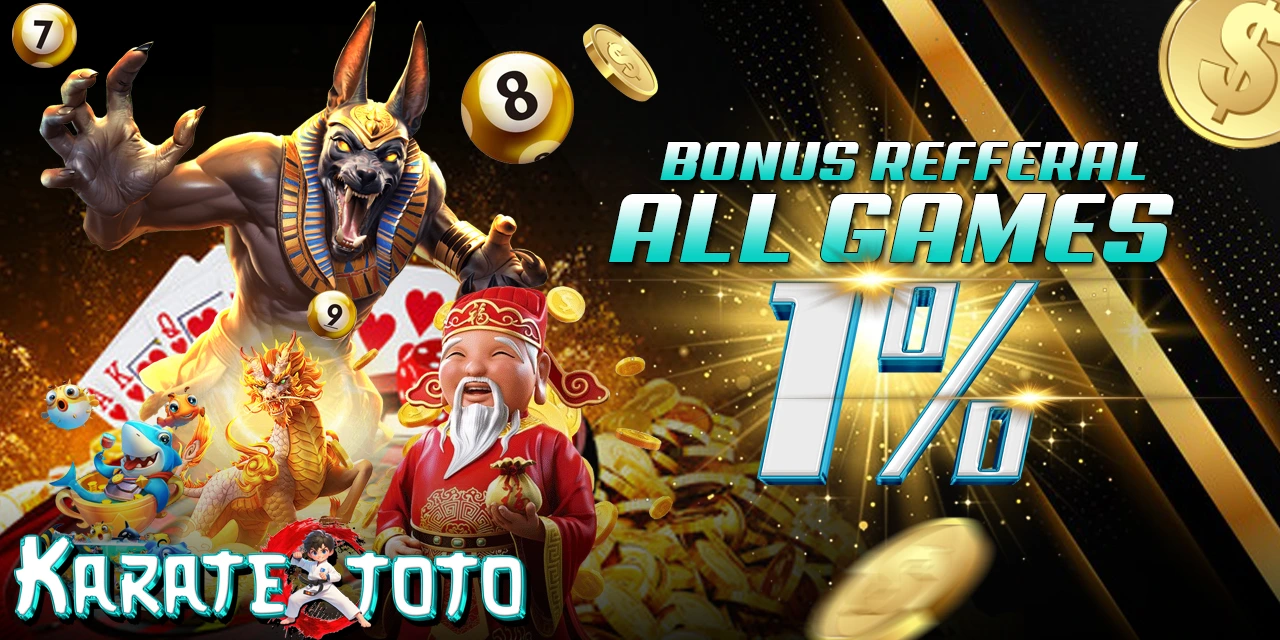 BONUS REFFERAL ALL GAMES 1%