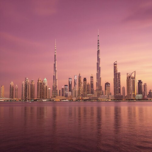 Default_Elegant_Dubai_skyline_at_golden_hour_with_soft_burgund_0.jpg